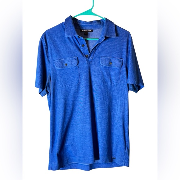 Michael Kors Vibrant Blue Polo Shirt for Men Large - Picture 1 of 4